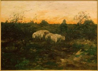 Berger avec troupeau